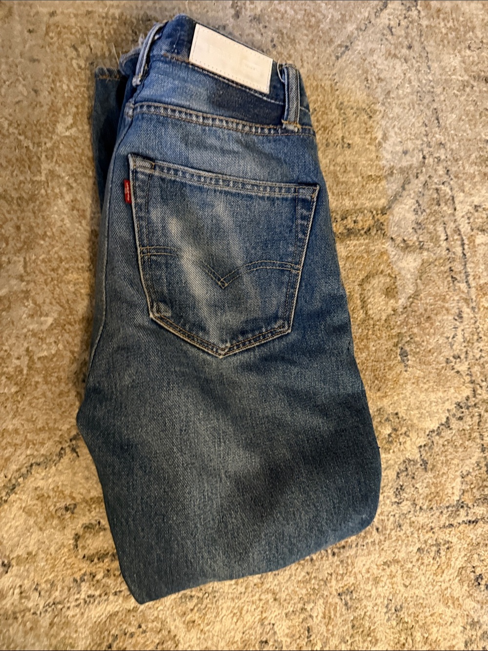 Re/Done Women's Blue Straight-Leg Jeans
